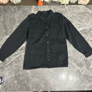 Large Buffalo David Bitton Women's Jacket Military Utility Style Color Gary